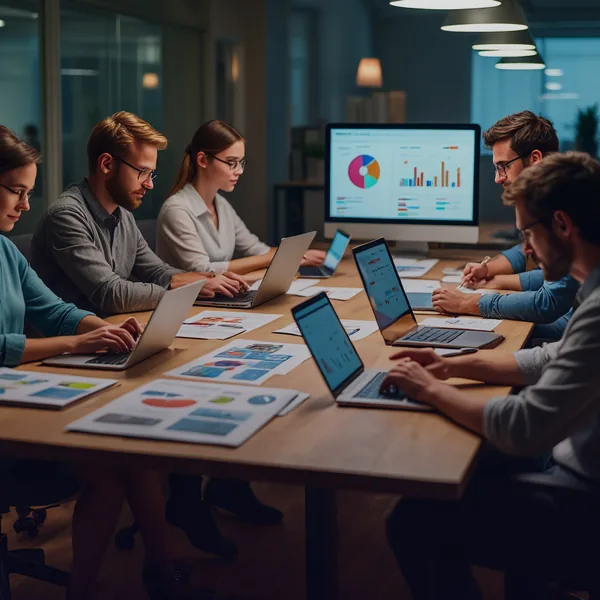 Digitlox digital marketing team in Dubai reviewing campaign performance